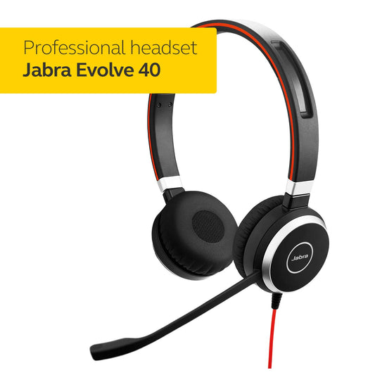 Jabra evolve 40 headset | First Copy ( 1 year warranty )